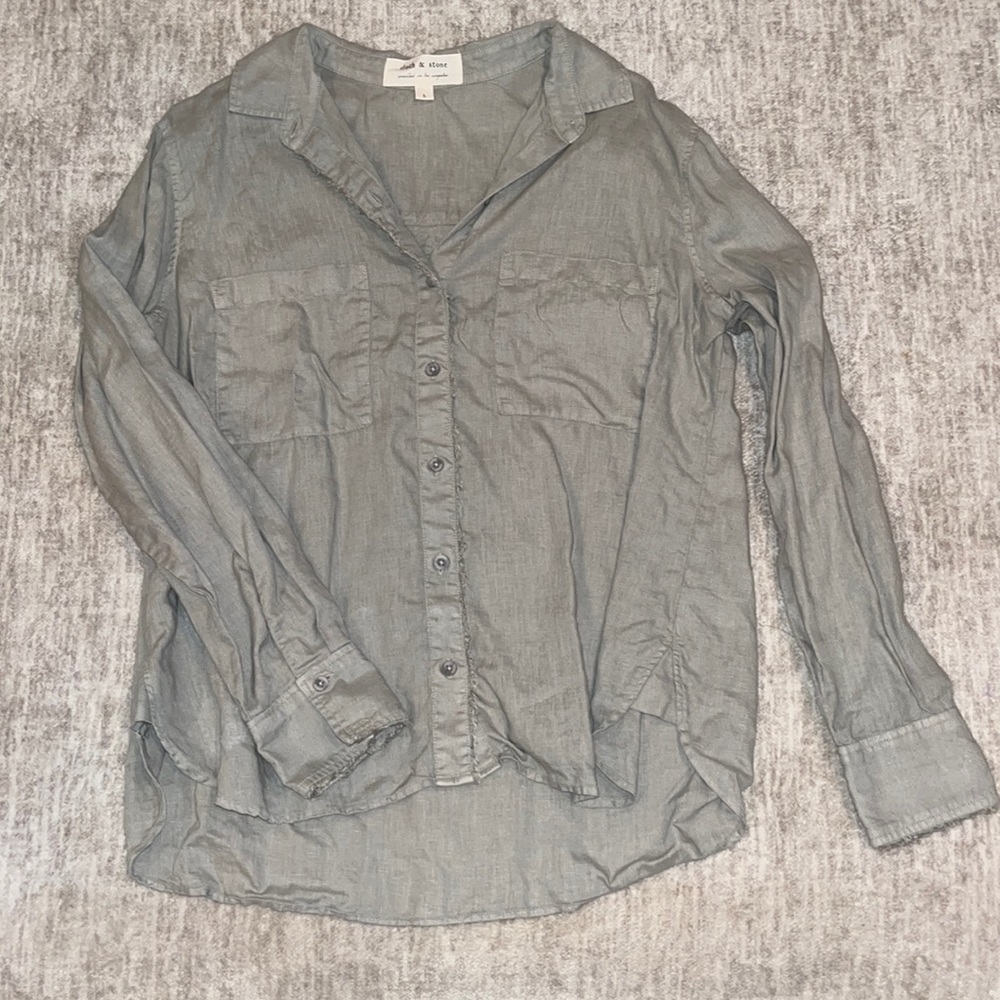 Cloth & Stone Linen Blouse